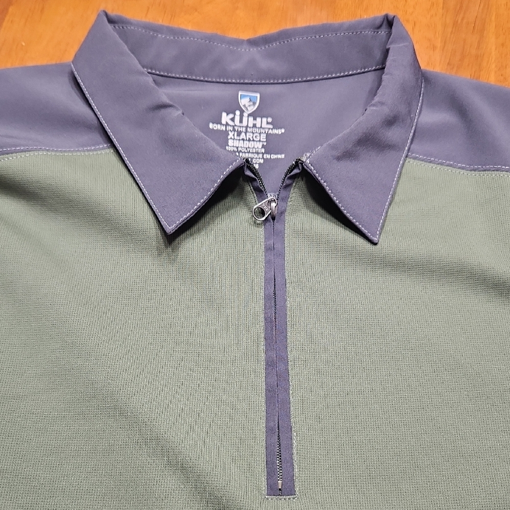 Kuhl Men's Olive and Charcoal Polo